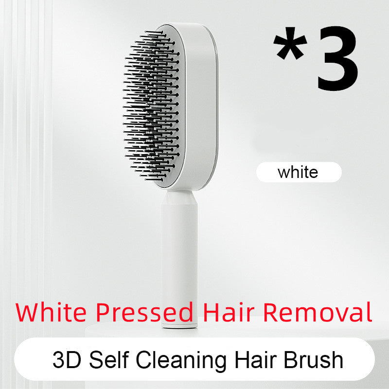 Self Cleaning and Massage Scalp Anti-Static Hairbrush - Expert Solutions