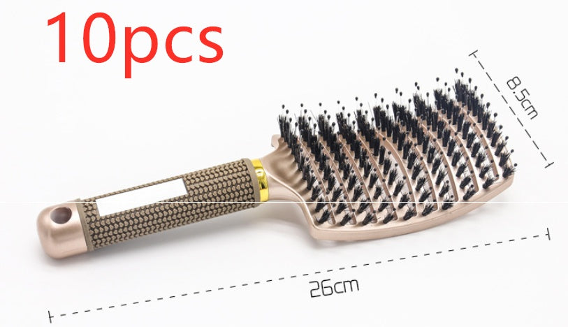 Women's Detangler Hairbrush With Bristle Nylon Scalp Massage - Expert Solutions