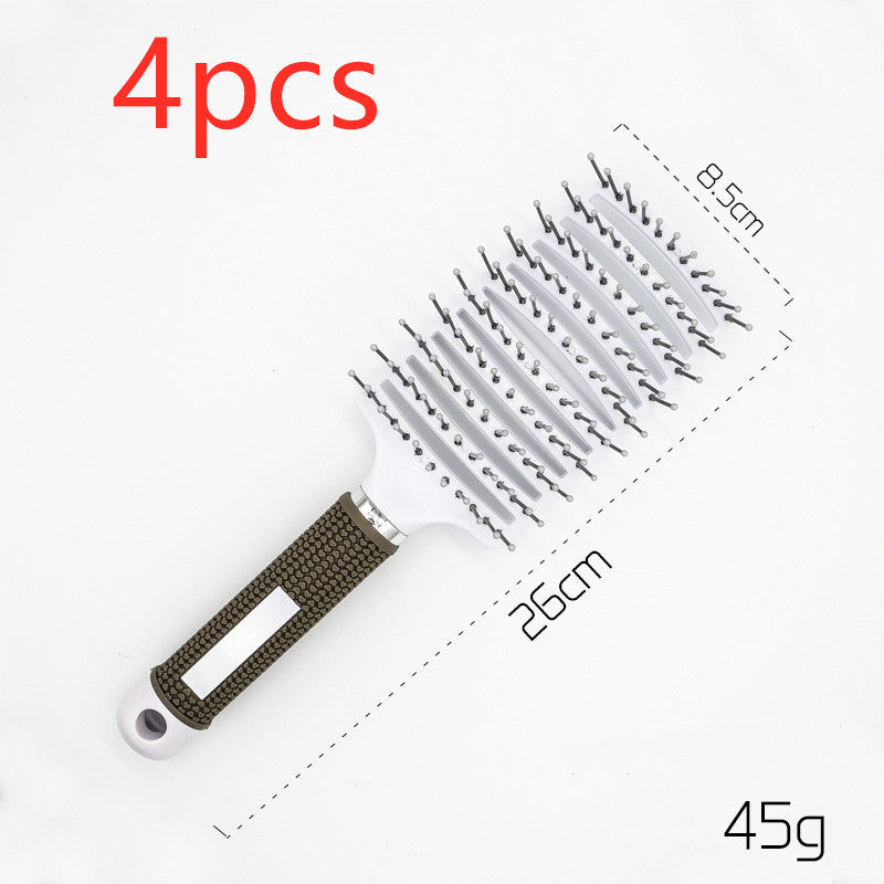 Women's Detangler Hairbrush With Bristle Nylon Scalp Massage - Expert Solutions