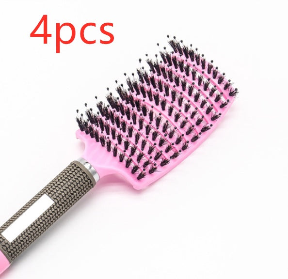 Women's Detangler Hairbrush With Bristle Nylon Scalp Massage - Expert Solutions