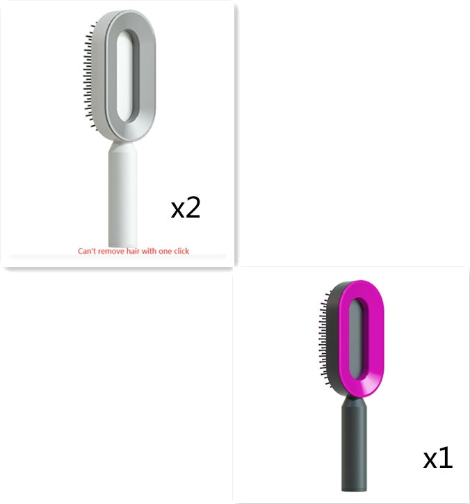 Self Cleaning and Massage Scalp Anti-Static Hairbrush - Expert Solutions