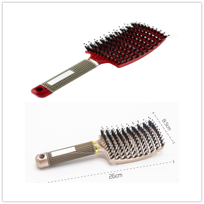 Women's Detangler Hairbrush With Bristle Nylon Scalp Massage - Expert Solutions