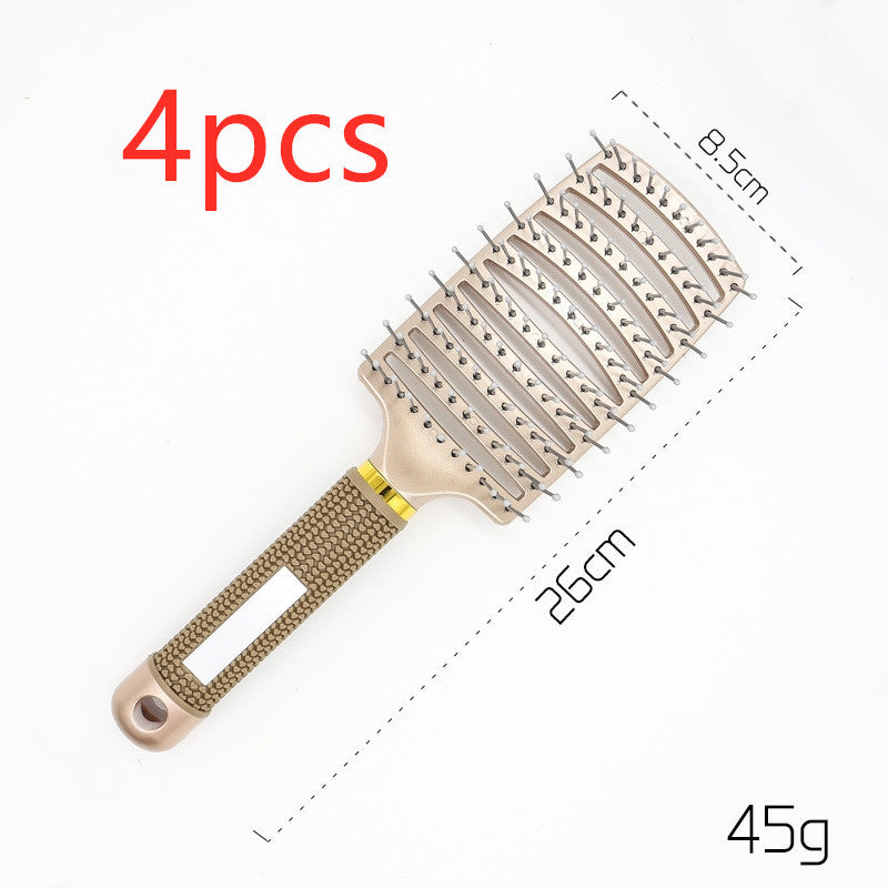 Women's Detangler Hairbrush With Bristle Nylon Scalp Massage - Expert Solutions