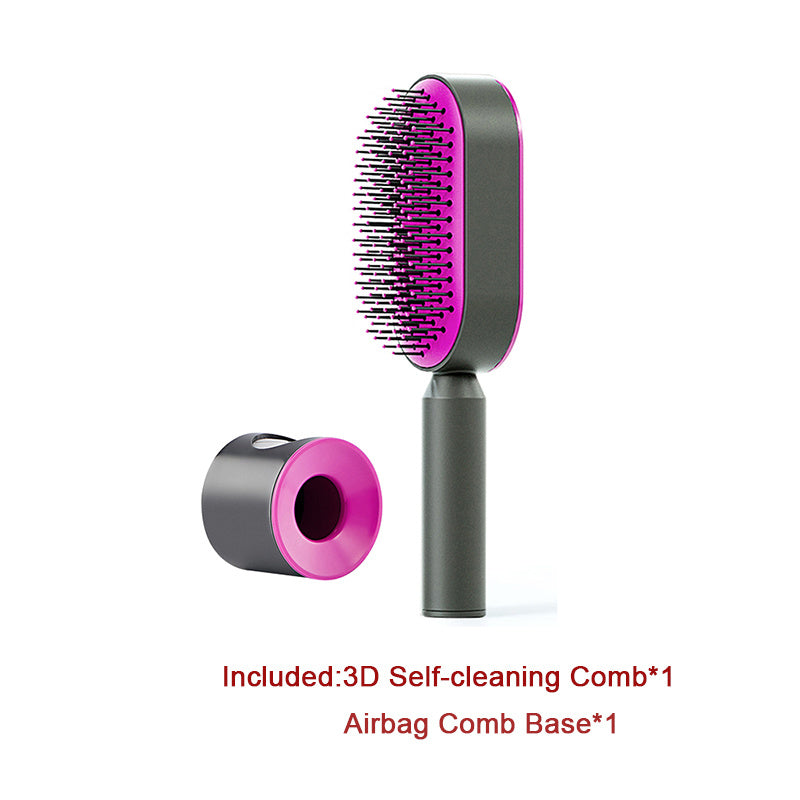 Self Cleaning and Massage Scalp Anti-Static Hairbrush - Expert Solutions