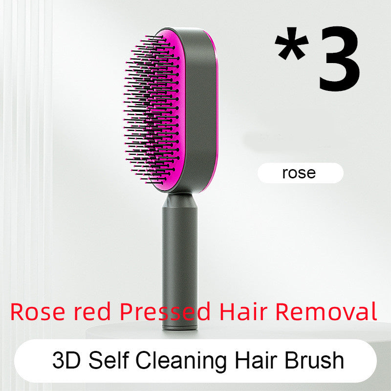 Self Cleaning and Massage Scalp Anti-Static Hairbrush - Expert Solutions