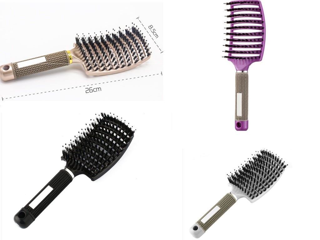 Women's Detangler Hairbrush With Bristle Nylon Scalp Massage - Expert Solutions