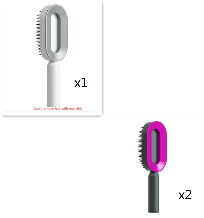 Self Cleaning and Massage Scalp Anti-Static Hairbrush - Expert Solutions