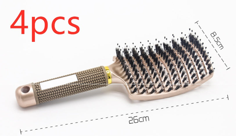 Women's Detangler Hairbrush With Bristle Nylon Scalp Massage - Expert Solutions