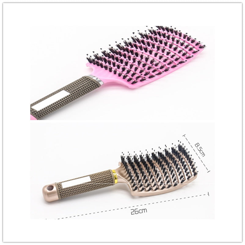 Women's Detangler Hairbrush With Bristle Nylon Scalp Massage - Expert Solutions