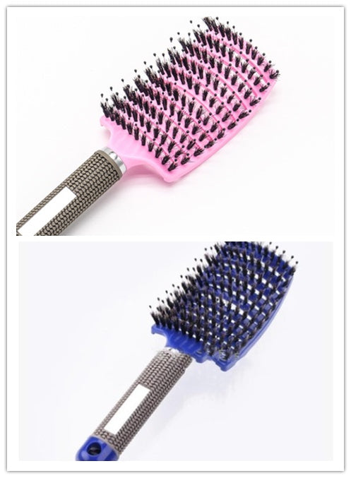 Women's Detangler Hairbrush With Bristle Nylon Scalp Massage - Expert Solutions