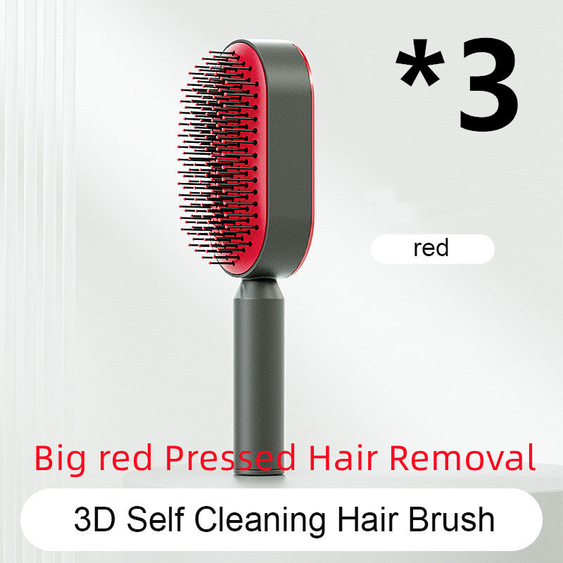 Self Cleaning and Massage Scalp Anti-Static Hairbrush - Expert Solutions