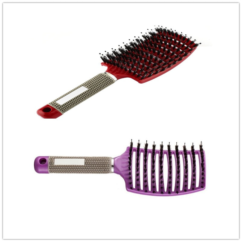 Women's Detangler Hairbrush With Bristle Nylon Scalp Massage - Expert Solutions