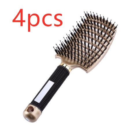 Women's Detangler Hairbrush With Bristle Nylon Scalp Massage - Expert Solutions