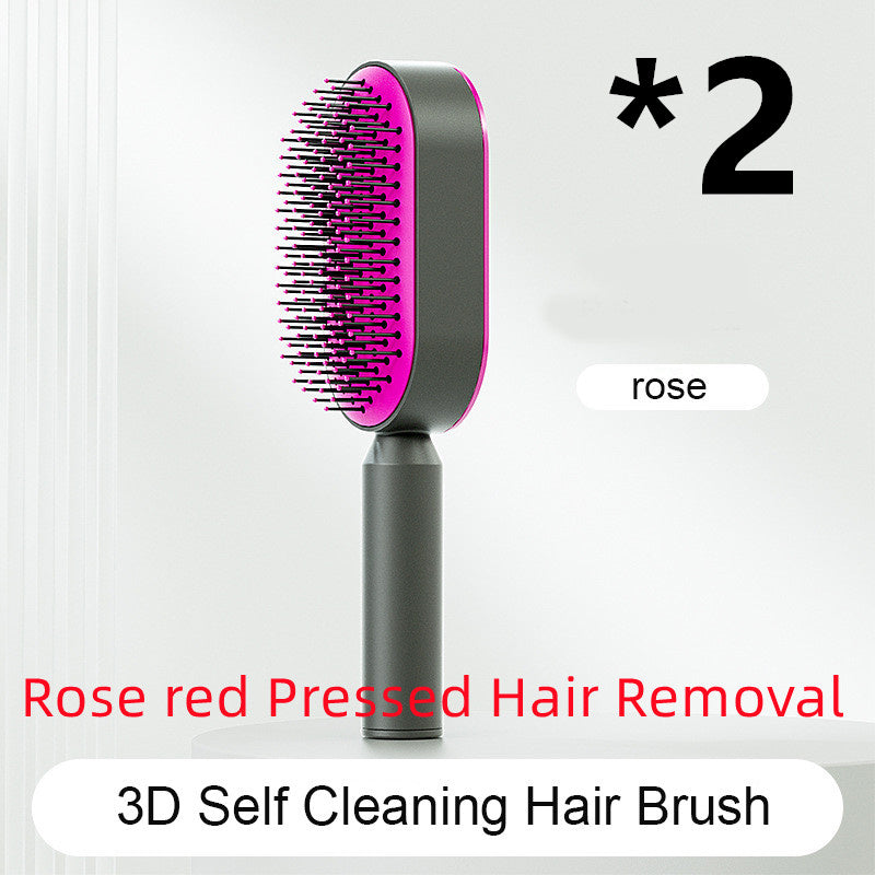 Self Cleaning and Massage Scalp Anti-Static Hairbrush - Expert Solutions