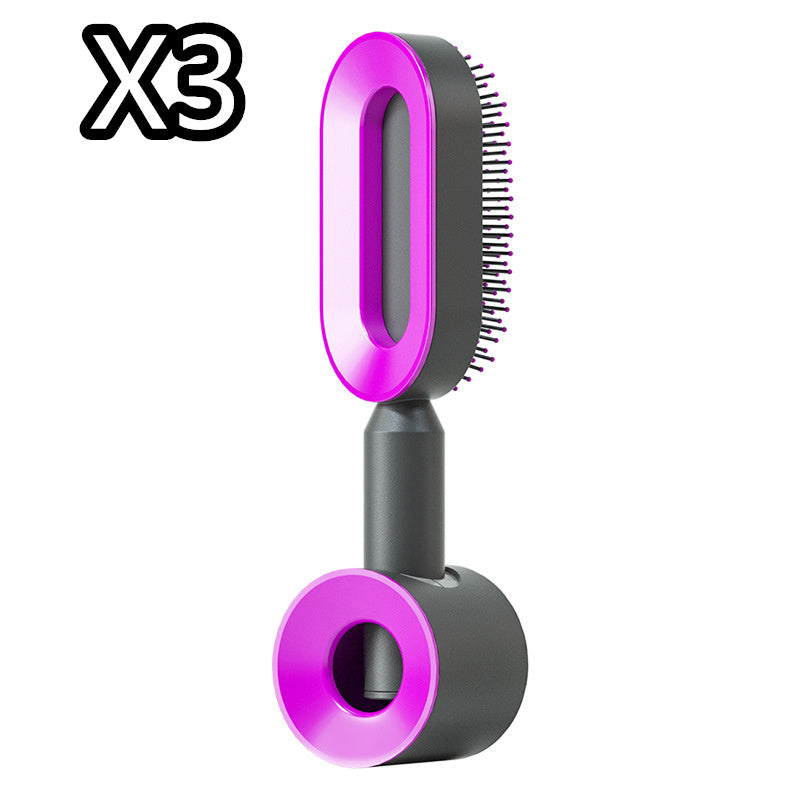 Self Cleaning and Massage Scalp Anti-Static Hairbrush - Expert Solutions