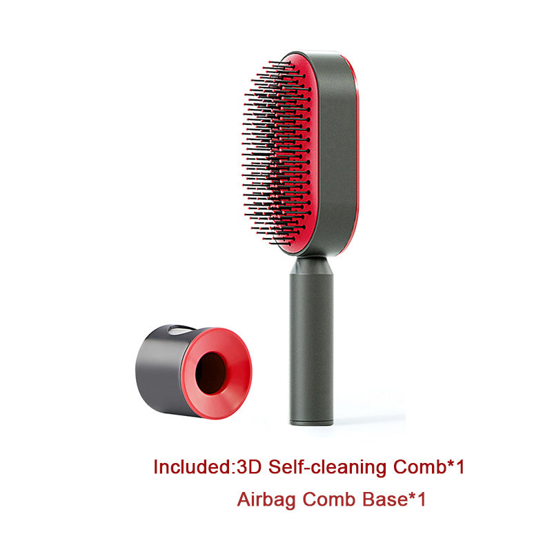 Self Cleaning and Massage Scalp Anti-Static Hairbrush - Expert Solutions