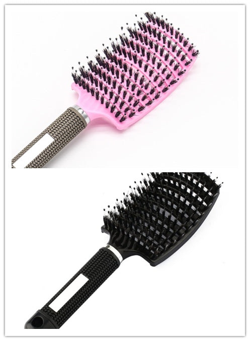 Women's Detangler Hairbrush With Bristle Nylon Scalp Massage - Expert Solutions