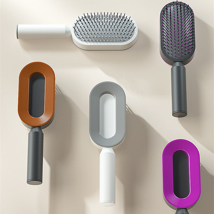 Self Cleaning and Massage Scalp Anti-Static Hairbrush - Expert Solutions