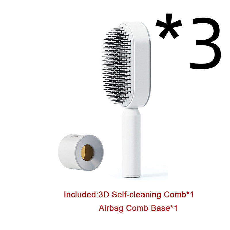 Self Cleaning and Massage Scalp Anti-Static Hairbrush - Expert Solutions